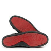 Christian Louboutin Black Louis Spikes High Top Sneakers