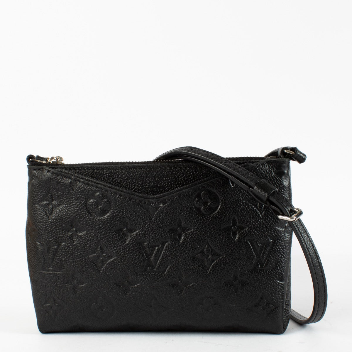 authentic preloved Louis Vuitton Black Monogram Empreinte Pallas Crossbody on Labellov.com