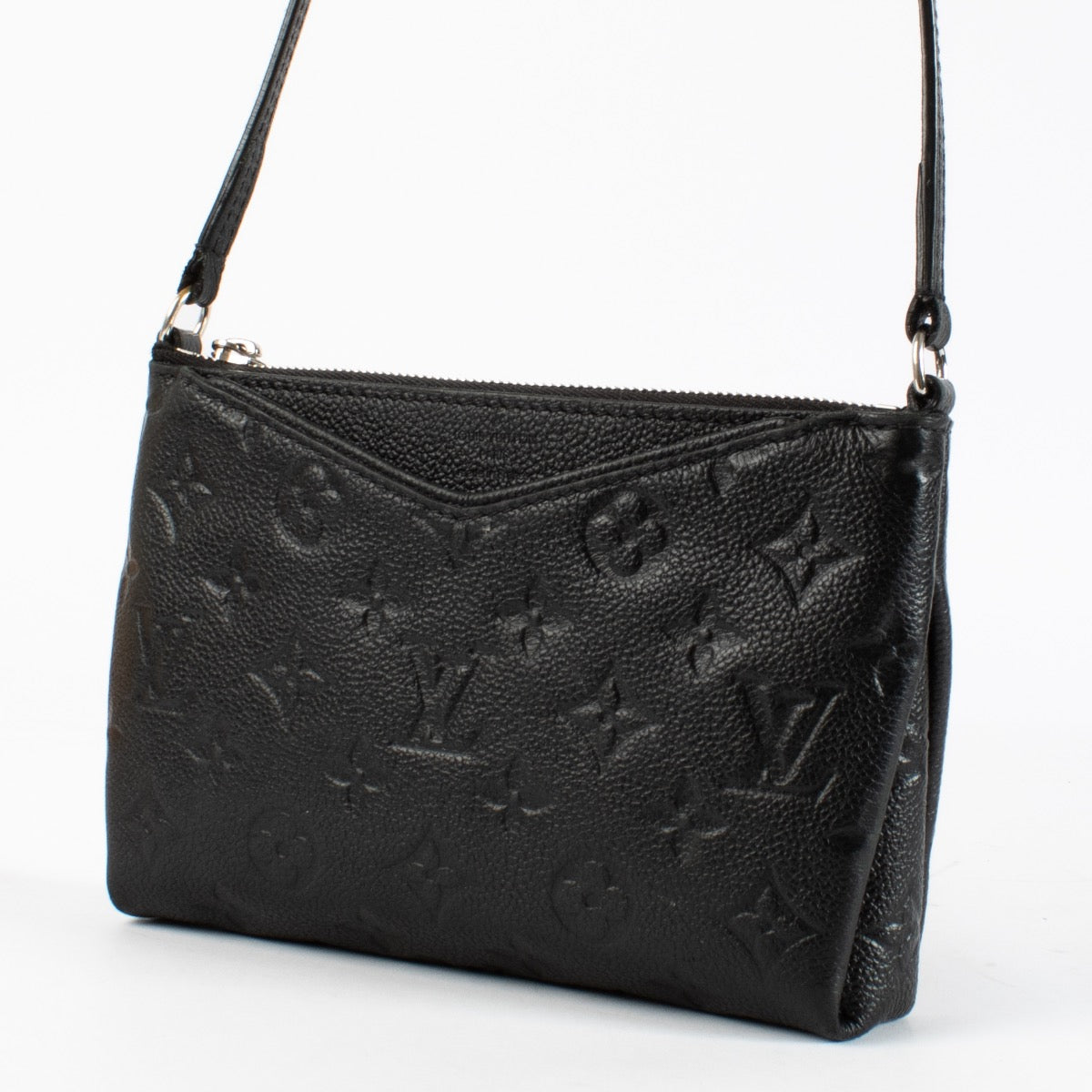 authentic preloved Louis Vuitton Black Monogram Empreinte Pallas Crossbody on Labellov.com