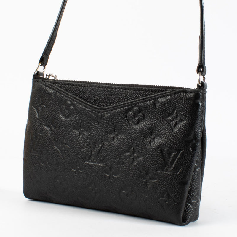 authentic preloved Louis Vuitton Black Monogram Empreinte Pallas Crossbody on Labellov.com