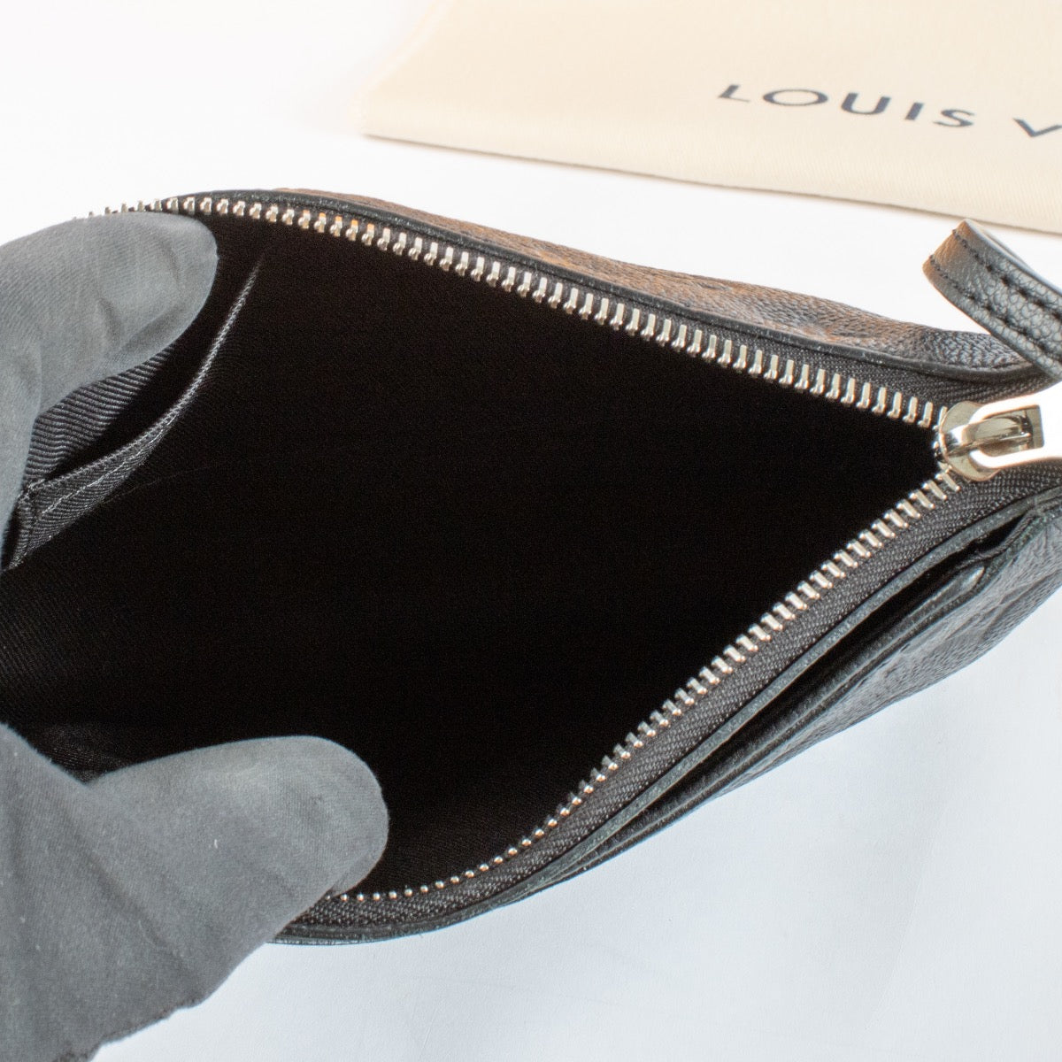 authentic preloved Louis Vuitton Black Monogram Empreinte Pallas Crossbody on Labellov.com