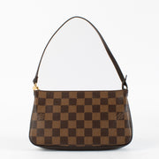 authentic preloved Louis Vuitton Damier Ebene Navona Pochette Clutch on Labellov.com