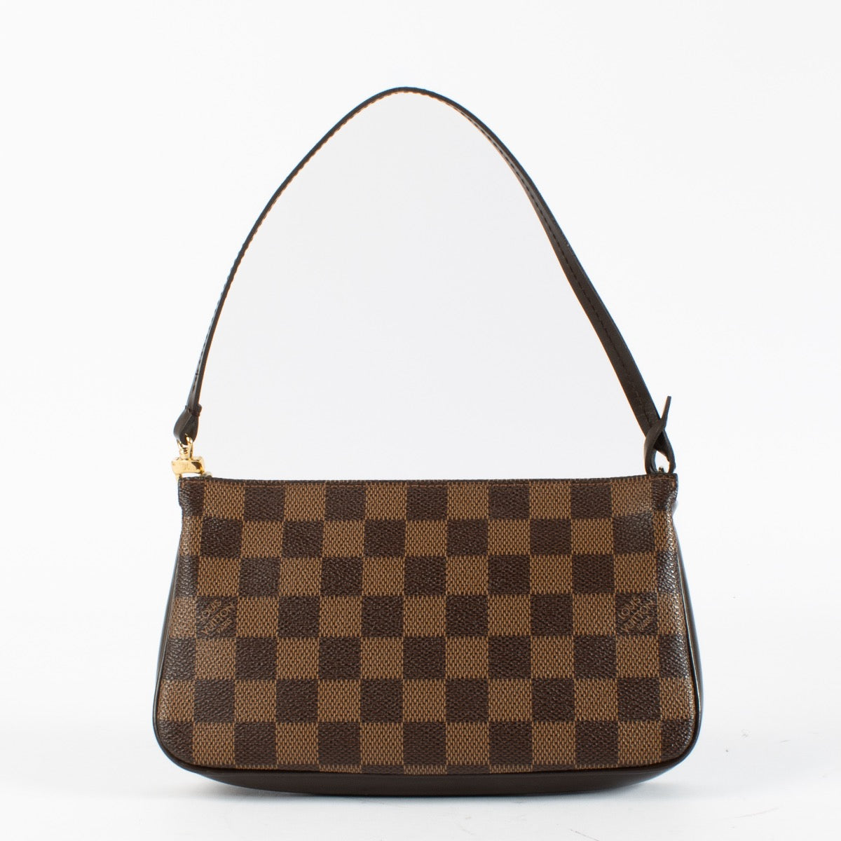 authentic preloved Louis Vuitton Damier Ebene Navona Pochette Clutch on Labellov.com