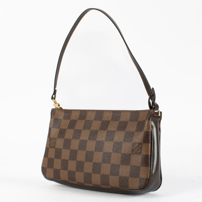 authentic preloved Louis Vuitton Damier Ebene Navona Pochette Clutch on Labellov.com