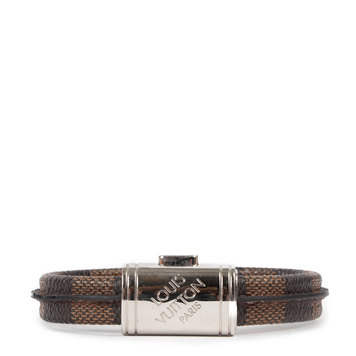 Louis Vuitton Damier Ebene Canvas Clip It Bracelet