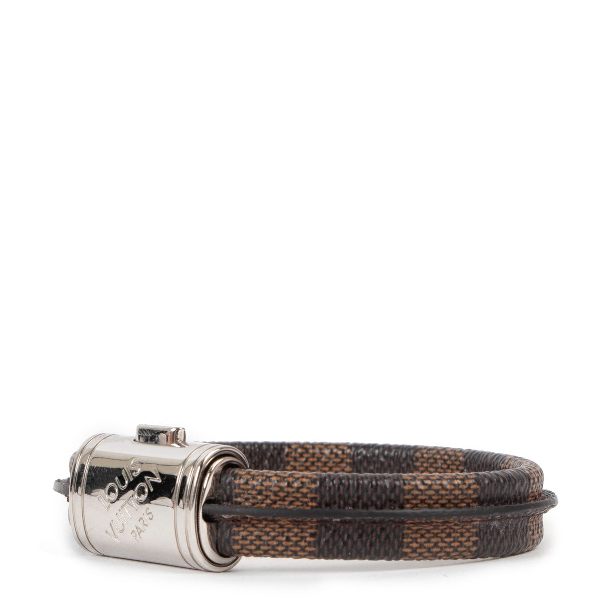 Louis Vuitton Damier Ebene Canvas Clip It Bracelet