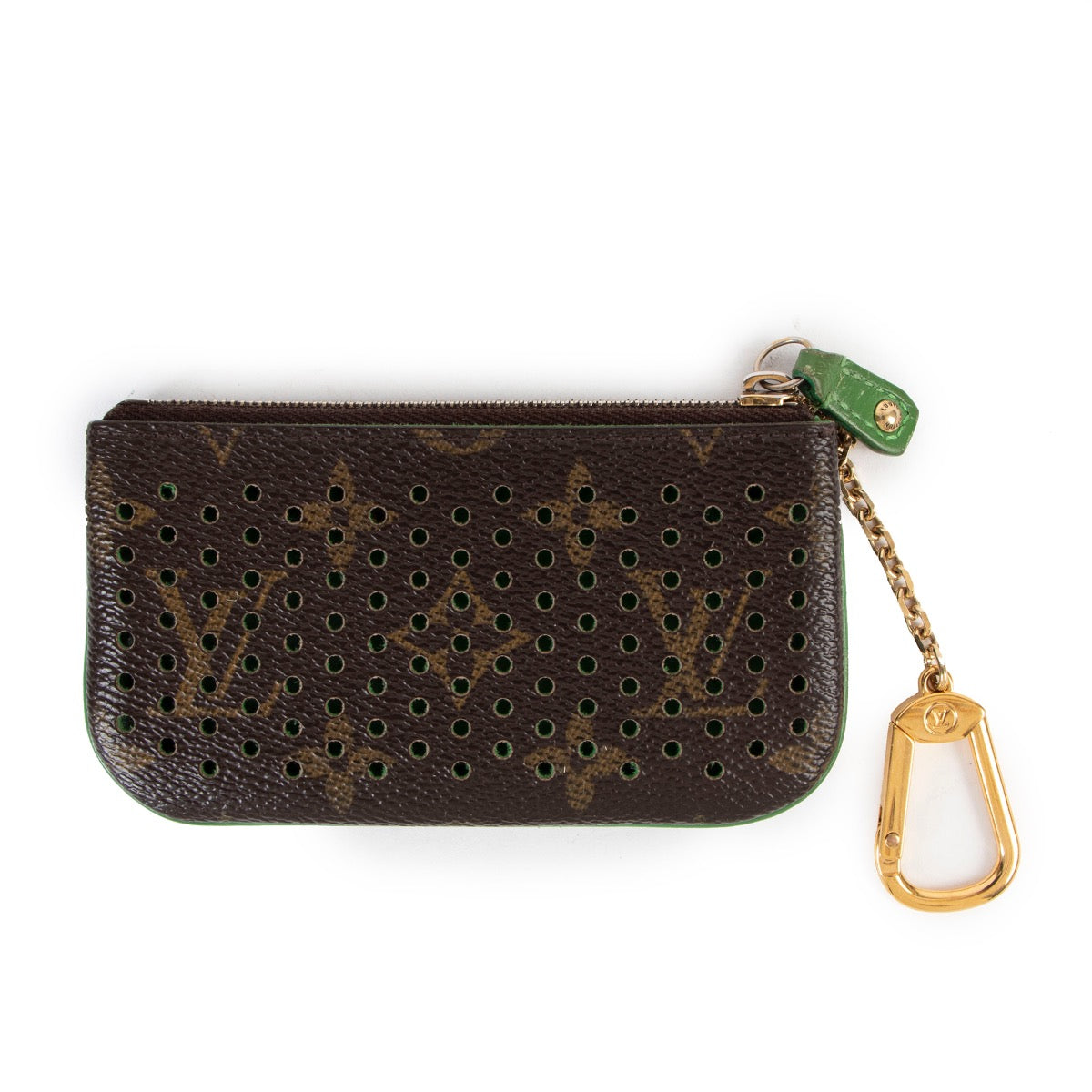 Shop safe online at Labellov in Antwerp this 100% authentic second hand Louis Vuitton Monogram Perforated Key Chain Wallet