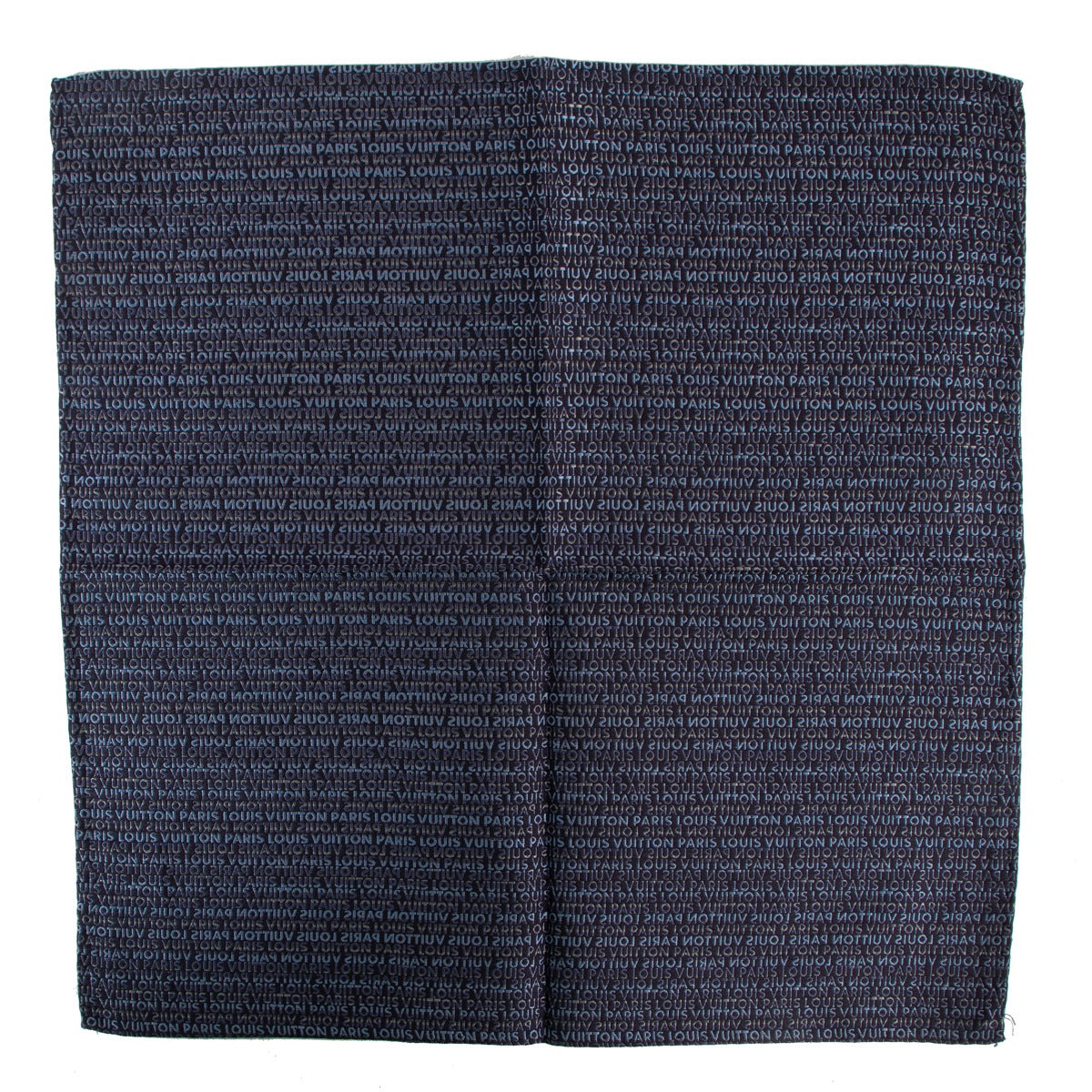 Louis Vuitton Logo Lettering Silk Pocket Square