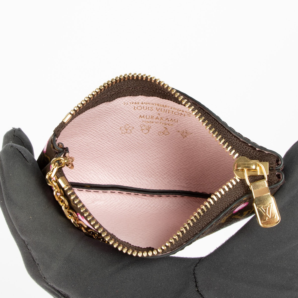 Authentic pre-loved Louis Vuitton Monogram Cherry Blossom Key Pouch on Labellov.com