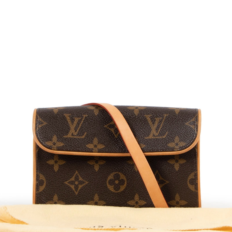 Shop safe online at Labellov in Antwerp this 100% authentic second hand Louis Vuitton Monogram Pochette Florentine Belt Bag
