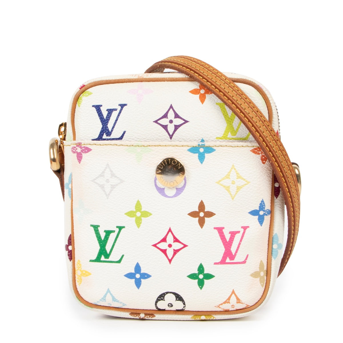 Shop safe online at Labellov in Antwerp this 100% authentic second hand Louis Vuitton Murakami Multicolor Rift Crossbody