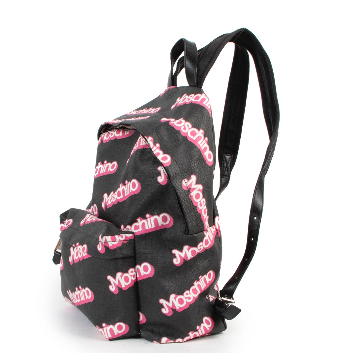 Shop safe online 100% authentic second hand Moschino Black Barbie Backpack at the right price at Labellov in Antwerp.