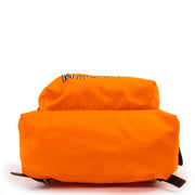 Shop safe online 100% authentic second hand Moschino Neon Orange Nylon Backpack in very good condition at Labellov in Antwerp.