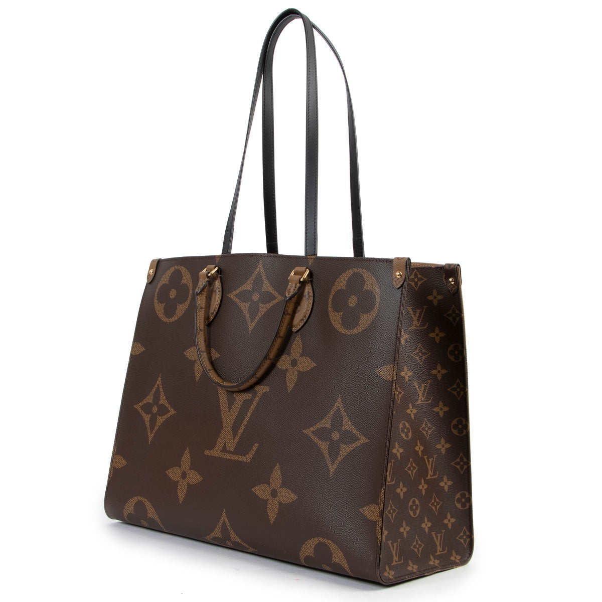 New Louis Vuitton Monogram Onthego GM Shoulder bag in brown for sale on Labellov vintage store in Antwerp