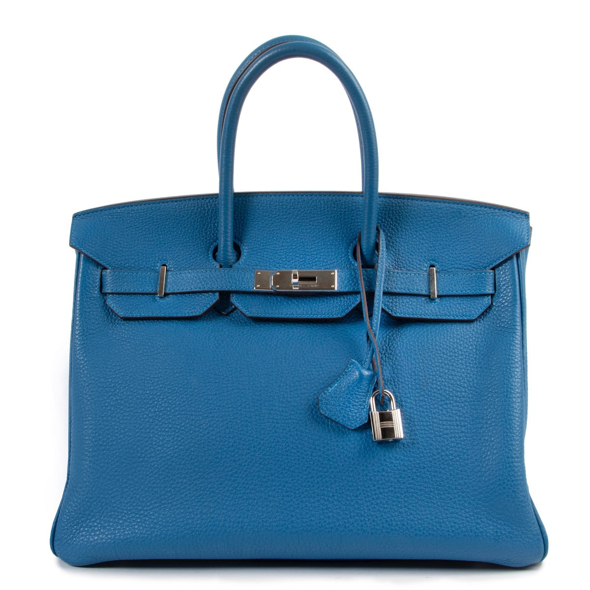 Hermès Birkin 35 Mykonos Blue Togo Leather PHW shop safe online Hermès Birkin 35 Mykonos Blue Togo Leather PHW
