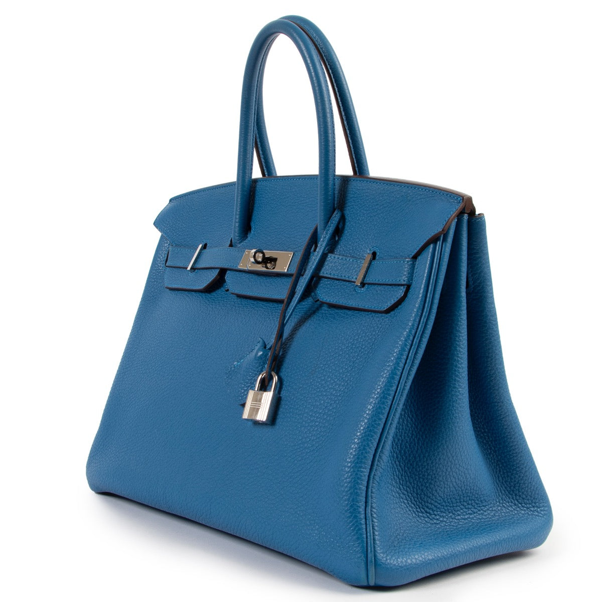 Hermès Birkin 35 Mykonos Blue Togo Leather PHW