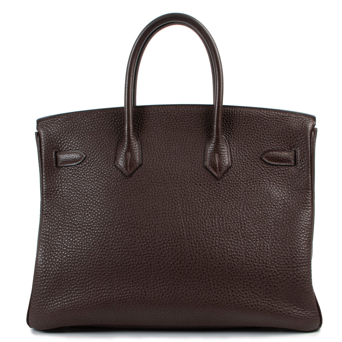 shop your Hermès Ebene Clemence Taurillon Birkin 35cm PHW safe secondhand