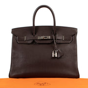 shop safe online Hermès Ebene Clemence Taurillon Birkin 35cm PHW
