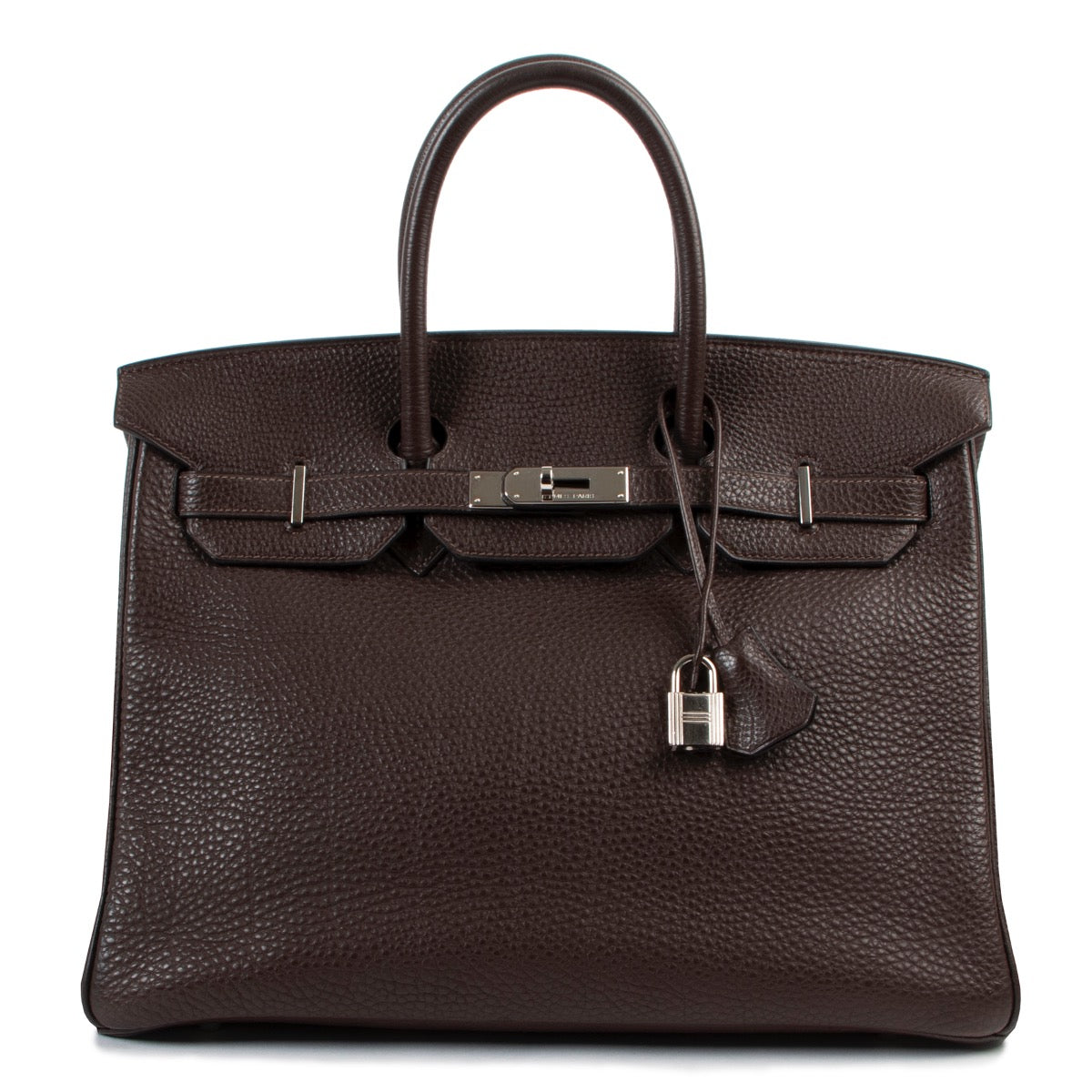 Hermès Ebene Clemence Taurillon Birkin 35cm PHW