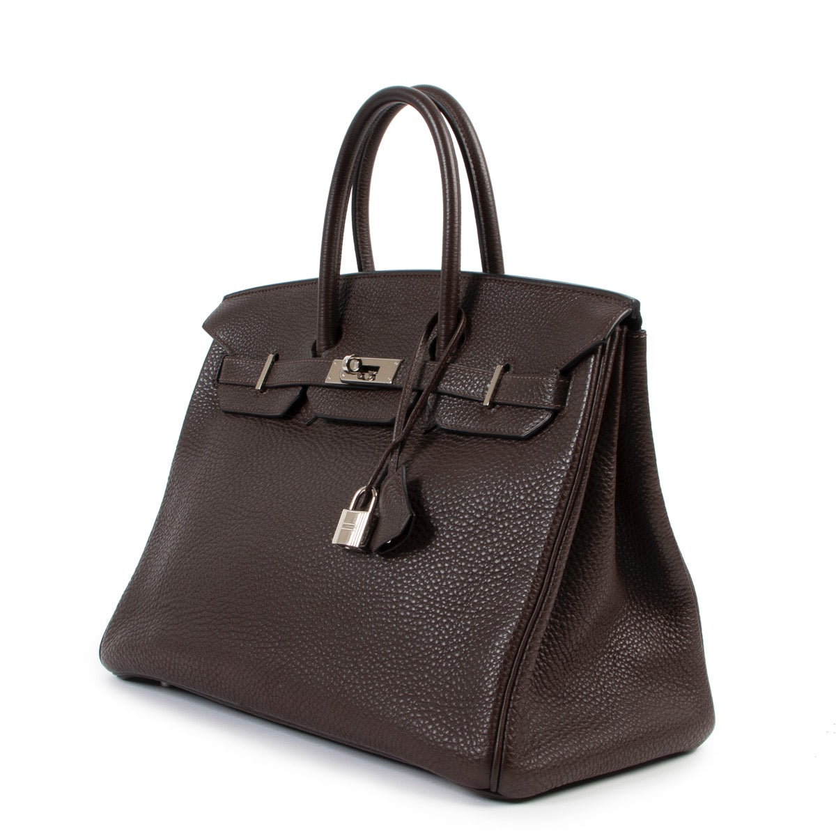 shop safe online Hermès Ebene Clemence Taurillon Birkin 35cm PHw