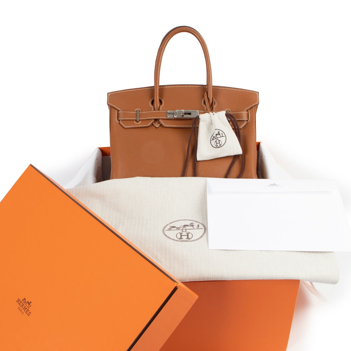 Buy an 100% authentic second hand Hermès Birkin 30 Gold Togo Palladium Hardware at Labellov