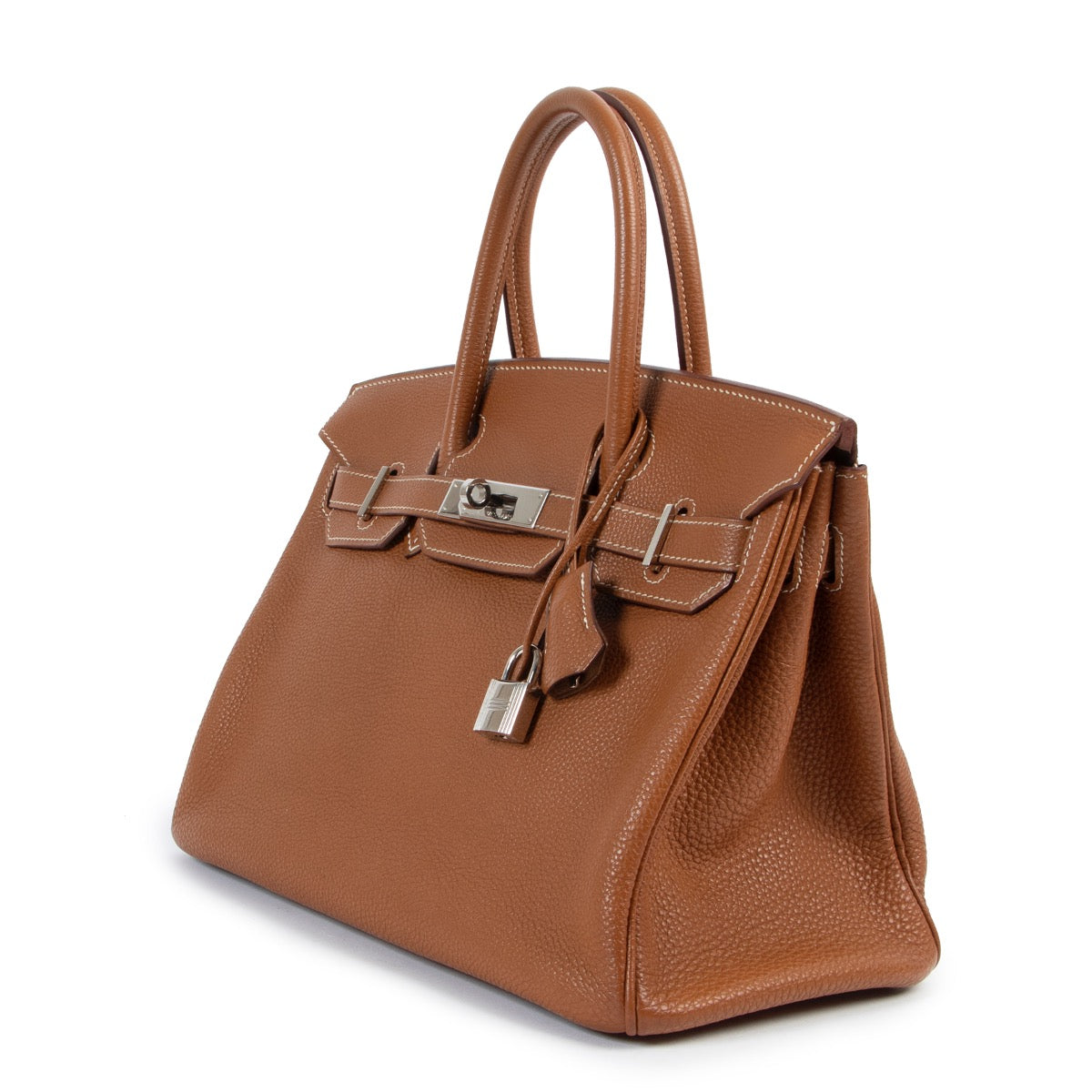 Buy an 100% authentic second hand Hermès Birkin 30 Gold Togo Palladium Hardware at Labellov