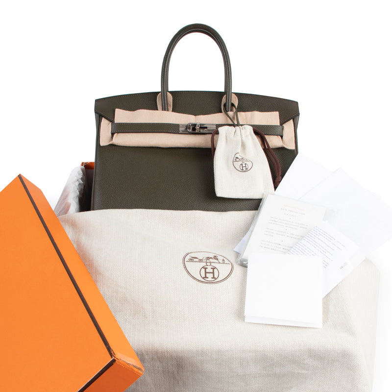 koop veilig online Hermes Birkin 35 Veau trekking 100% authentic worldwide shipping
