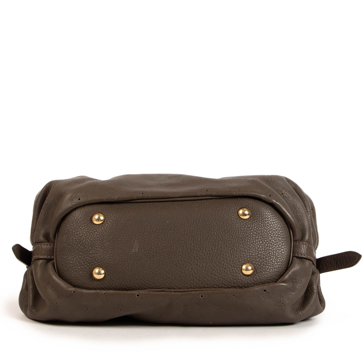 Shop safe online at Labellov in Antwerp, Brussels and Knokke this 100% authentic second hand Louis Vuitton Brown Perforated Monogram Mahina XS Crossbody Bag