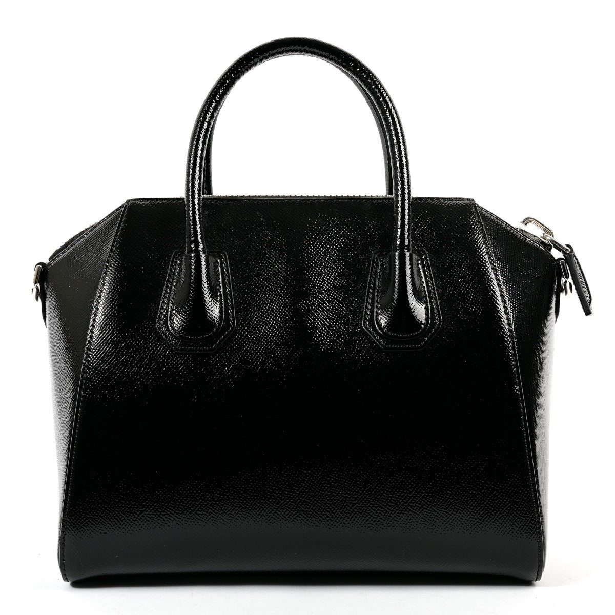 Givenchy Black Patent Leather Small Antigona Top Handle Bag
