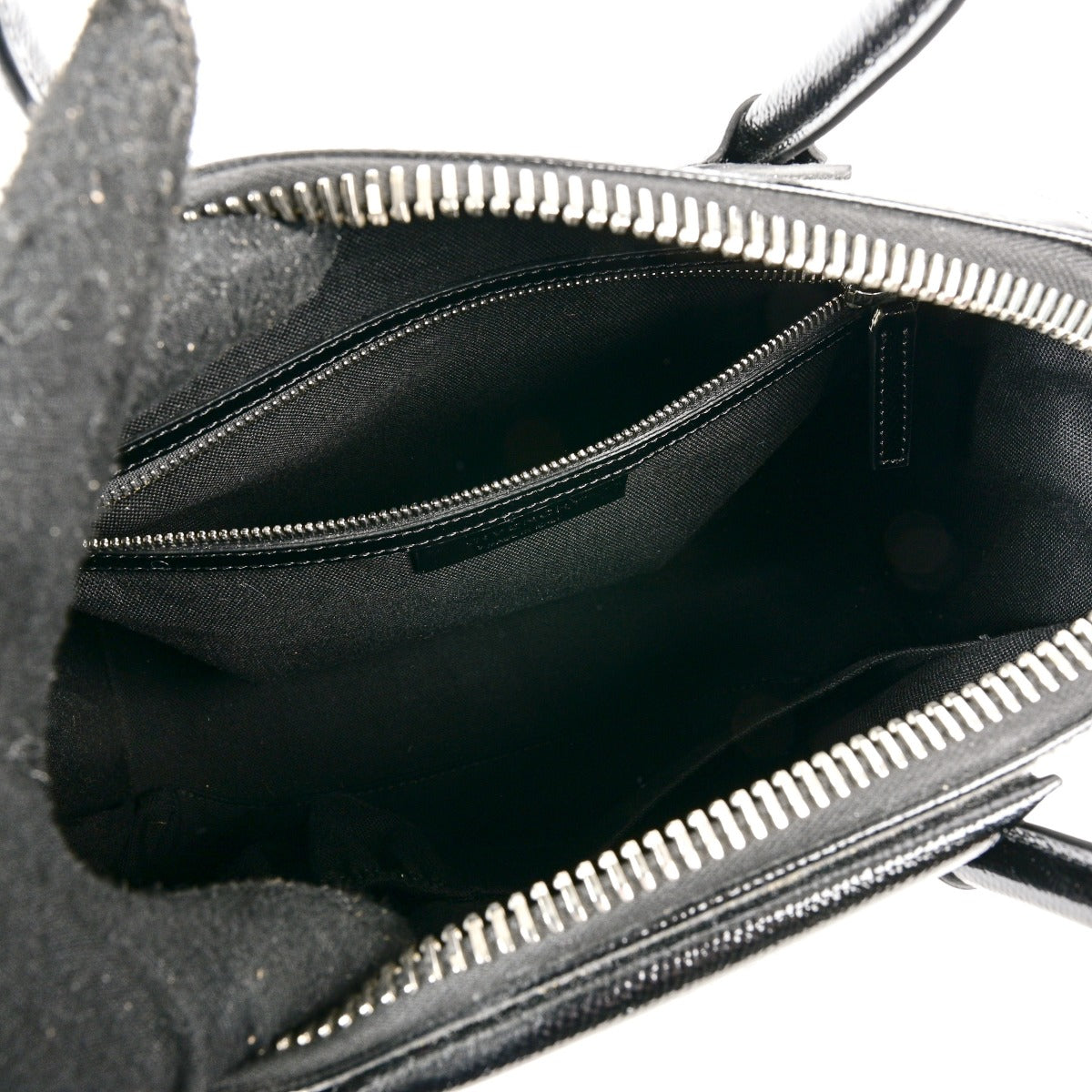 Givenchy Black Patent Leather Small Antigona Top Handle Bag