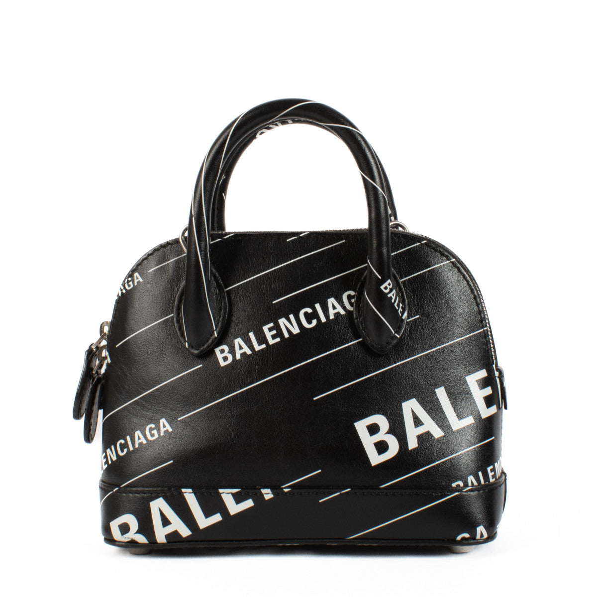 Balenciaga Black Logo Mini Ville Bag