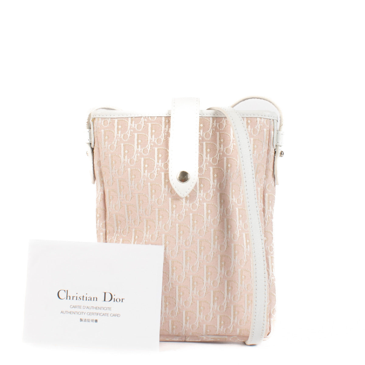 Christian Dior Pink Oblique Mini Crossbody Bag