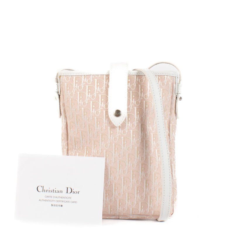 Christian Dior Pink Oblique Mini Crossbody Bag