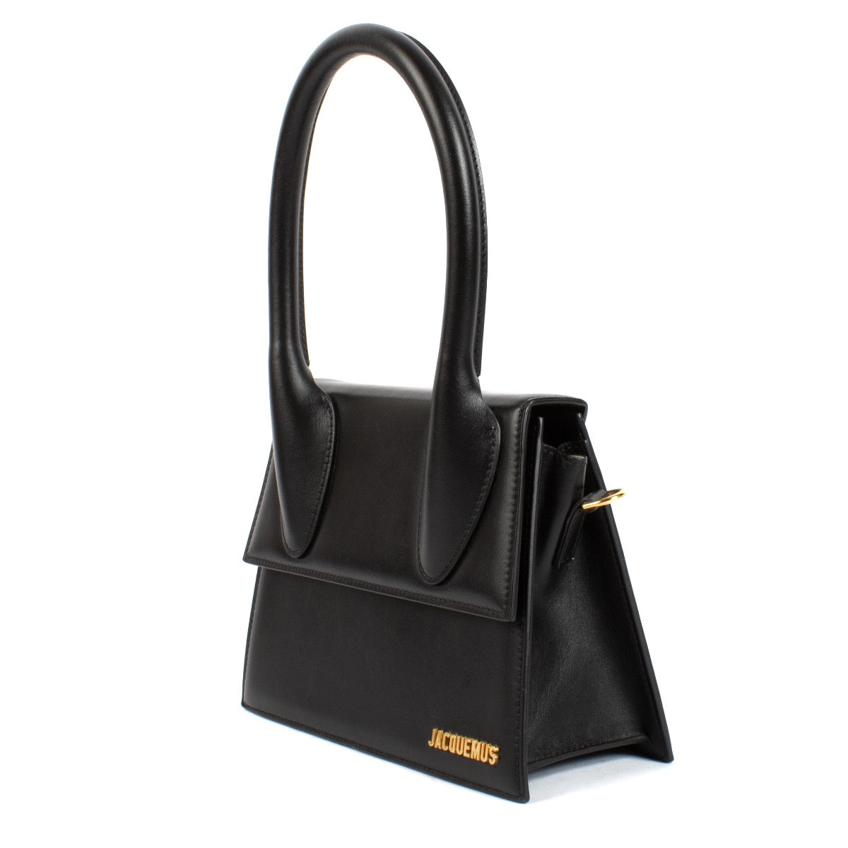 shop 100% authentic second hand Jacquemus Black Leather Le Grand Chiquito Bag on Labellov.com