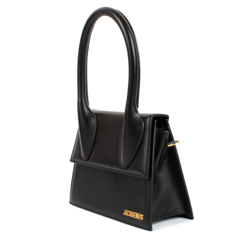 shop 100% authentic second hand Jacquemus Black Leather Le Grand Chiquito Bag on Labellov.com