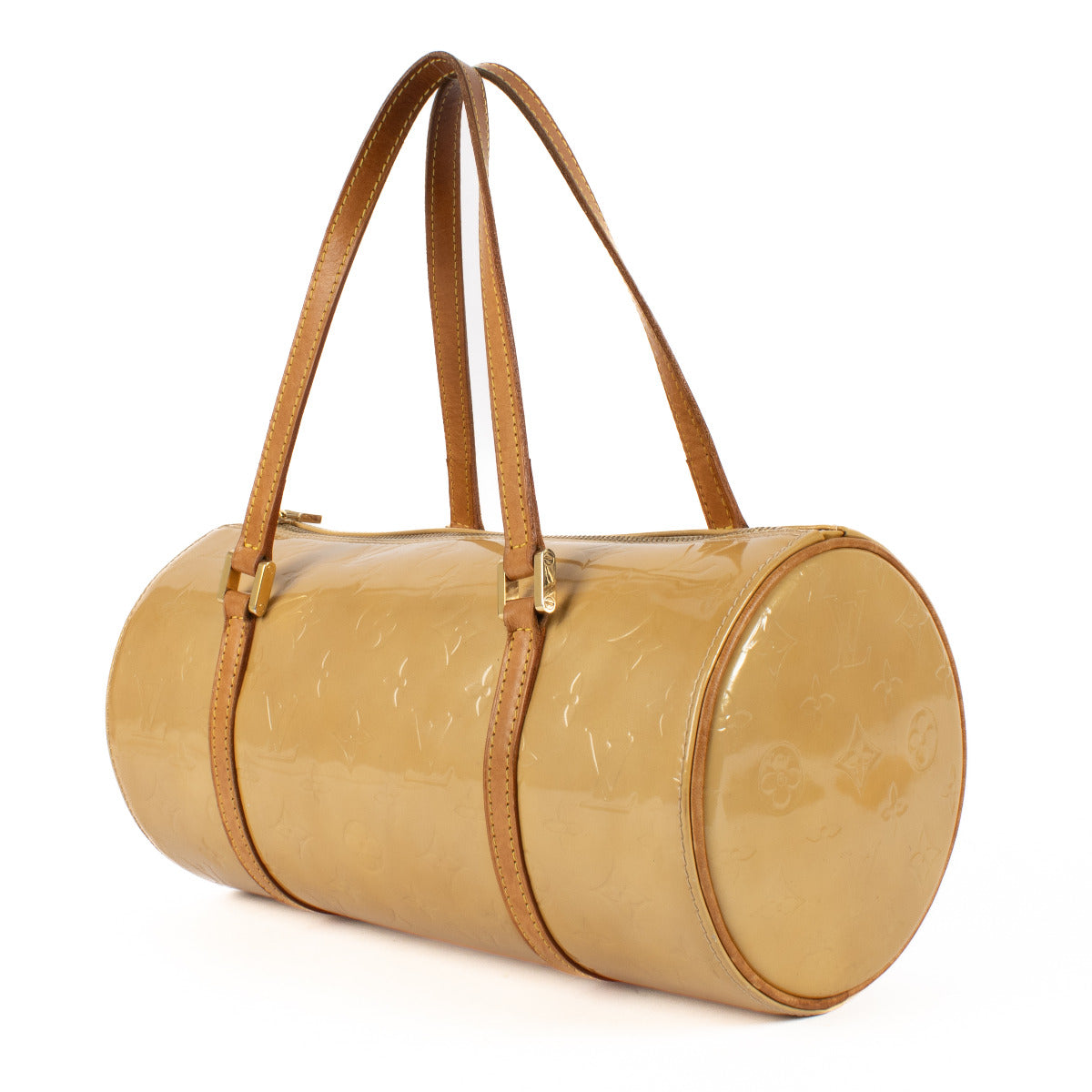 Louis Vuitton Papillon Gold Vernis Patent Leather Bag aan de beste prijs bij Labellov tweedehands luxe in Antwerpen en Knokke.
