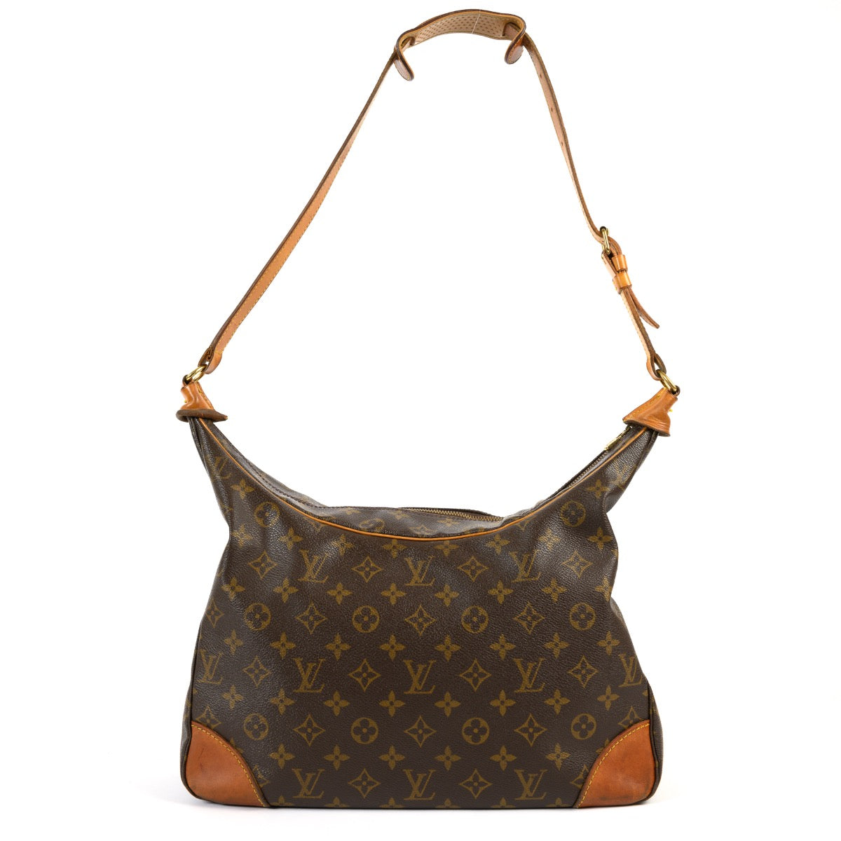 Shop safe online at Labellov in Antwerp these 100% authentic second hand Louis Vuitton Monogram Canvas Boulogne Shoulder bag