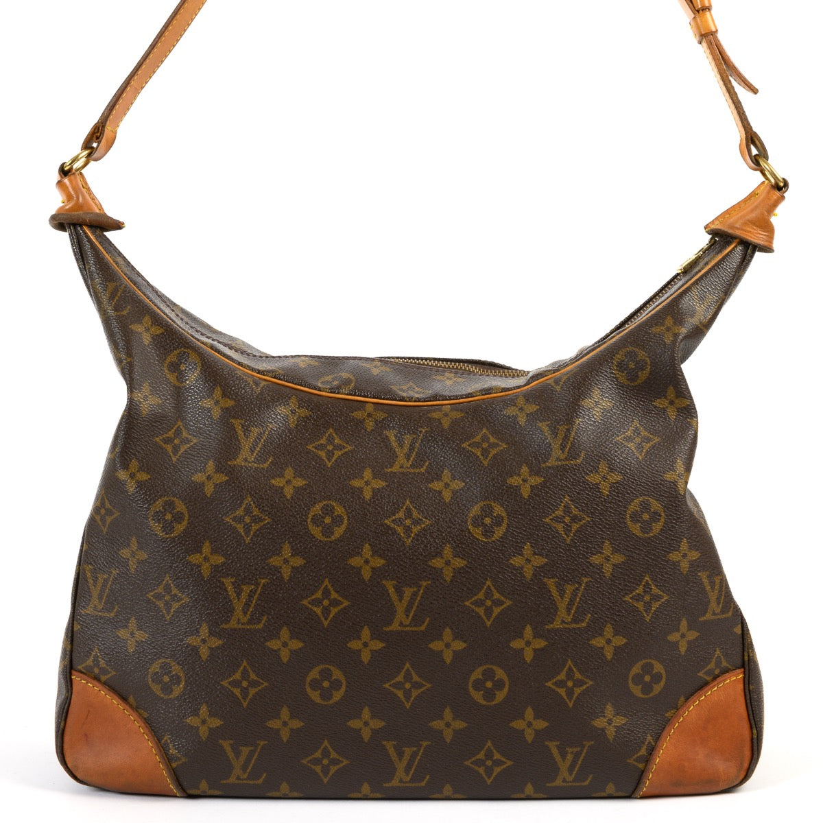 Shop safe online at Labellov in Antwerp these 100% authentic second hand Louis Vuitton Monogram Canvas Boulogne Shoulder bag