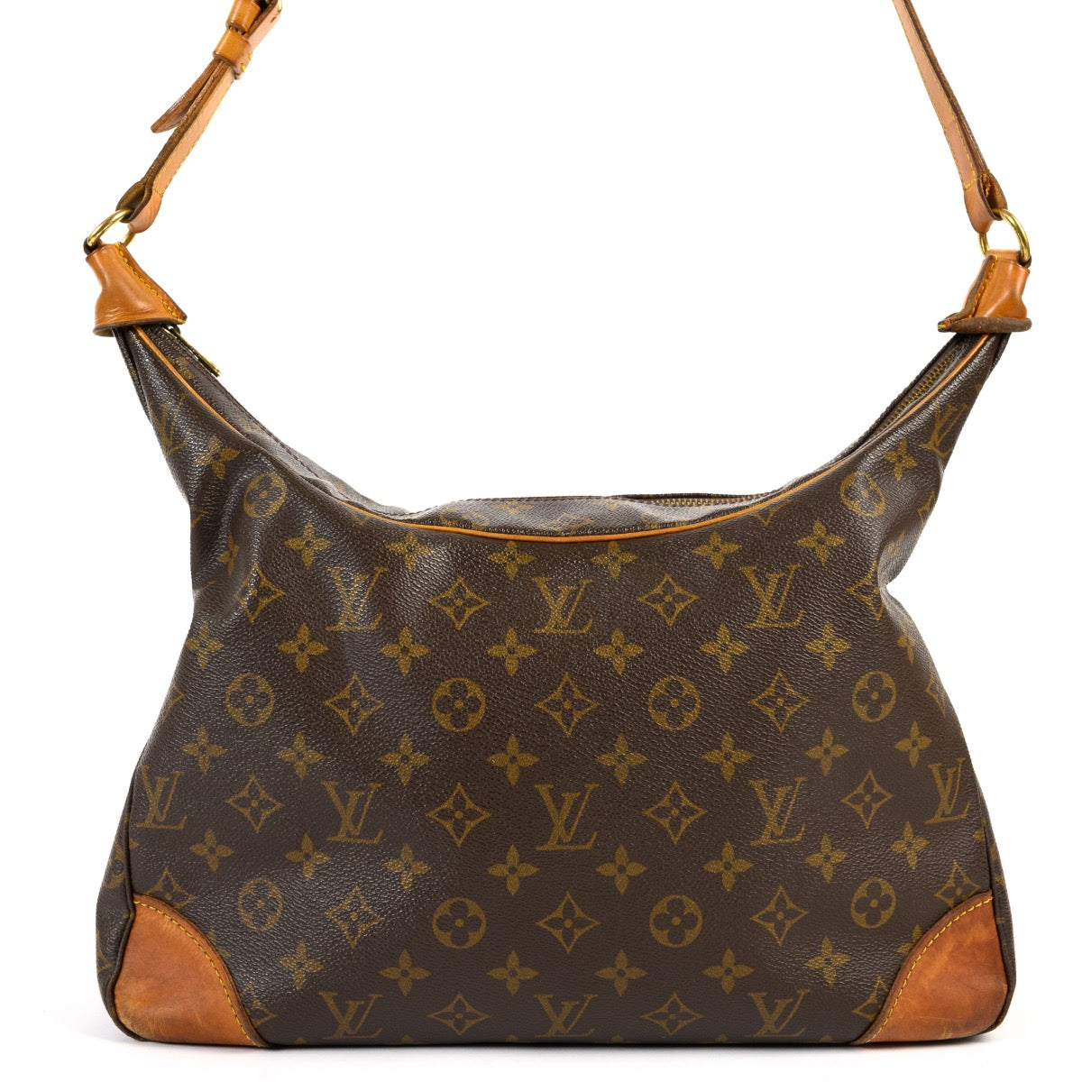 Shop safe online at Labellov in Antwerp these 100% authentic second hand Louis Vuitton Monogram Canvas Boulogne Shoulder bag