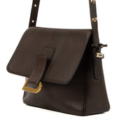 Shop safe online at Labellov in Antwerp, Brussels and Knokke this 100% authentic second hand Delvaux Brown Leather Poirier Crossbody