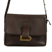 Shop safe online at Labellov in Antwerp, Brussels and Knokke this 100% authentic second hand Delvaux Brown Leather Poirier Crossbody