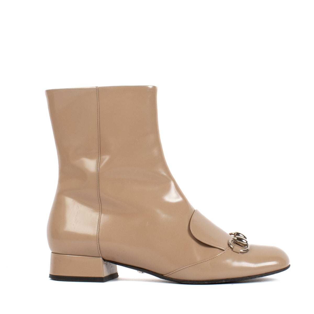 Gucci Beige Lakleren Laarzen - maat 37