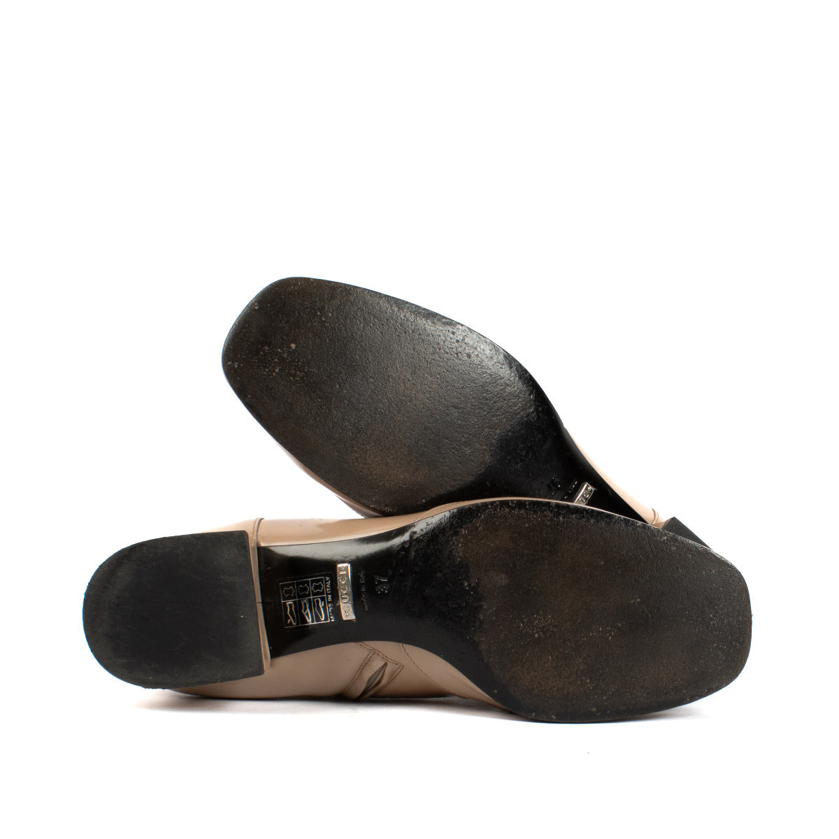 Gucci Beige Lakleren Laarzen - maat 37