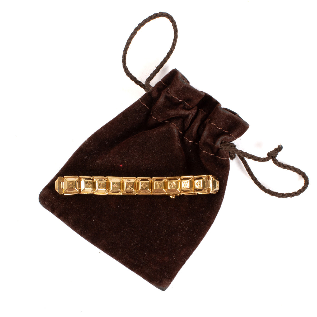 Louis Vuitton Bark Nanogram Tennis Bracelet
