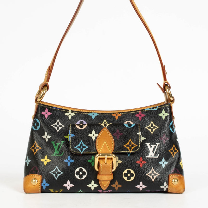 Authentic pre-loved Louis Vuitton Black Monogram Multicolor Eliza Bag on Labellov.com
