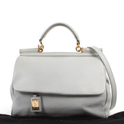 Shop safe online 100% authentic second hand Dolce & Gabbana Grey 'Miss Sicily' Shoulder Bag in very good condition at the right price at Labellov in Antwerp.