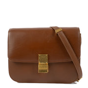 shop 100% authentic second hand Celine Brown Leather Medium Classic Box Bag on Labellov.com