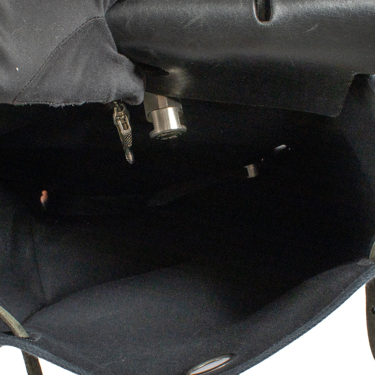 shop 100% authentic second hand Hermès Herbag Backpack Black Toile Officier/Vache Hunter BPHW on Labellov.com