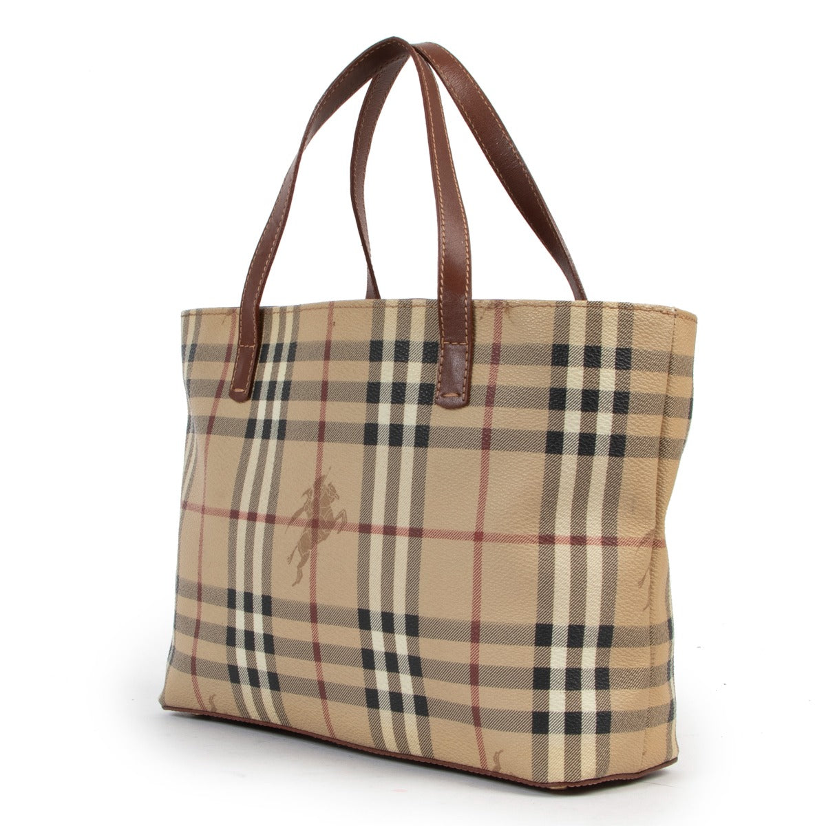 Get this Burberry Monogram Canvas Top Handle Bag at Labellov. Bring your items, we do the work and you'll get paid. Buy this Burberry bag now in very good condition.