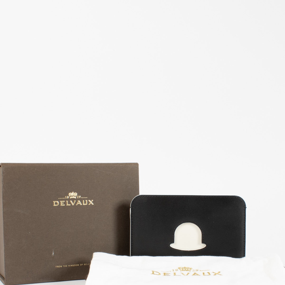 authentic preloved Delvaux Black Trompe L'Oeil Wallet on Labellov.com